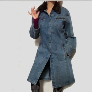 Suzanne Somers Jean Faux Fur Wide Sleeves